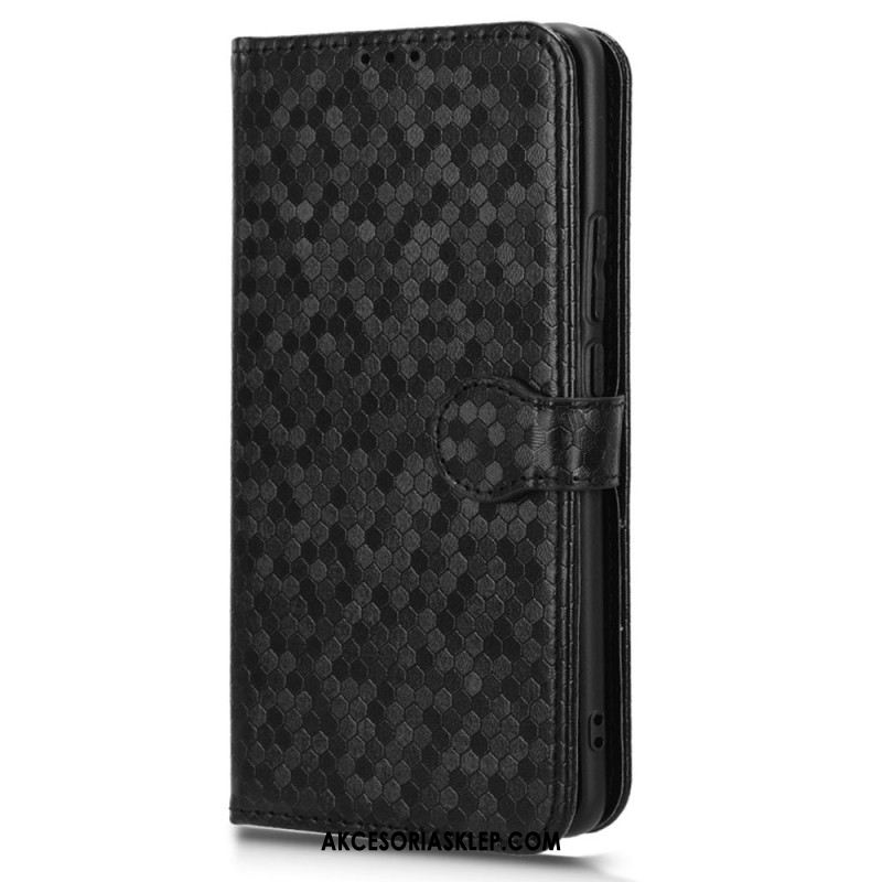 Etui Folio Oppo Reno 11 5g Błyszczące Kropki Z Paskiem