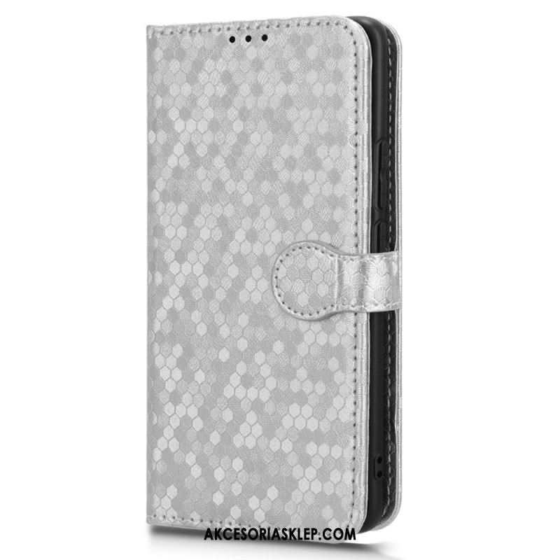 Etui Folio Oppo Reno 11 5g Błyszczące Kropki Z Paskiem