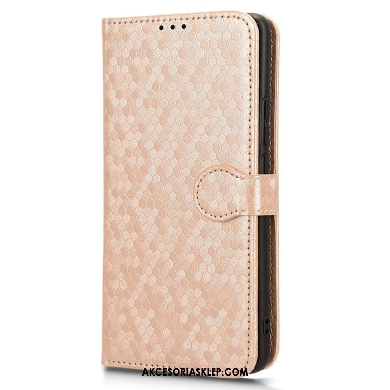 Etui Folio Oppo Reno 11 5g Błyszczące Kropki Z Paskiem