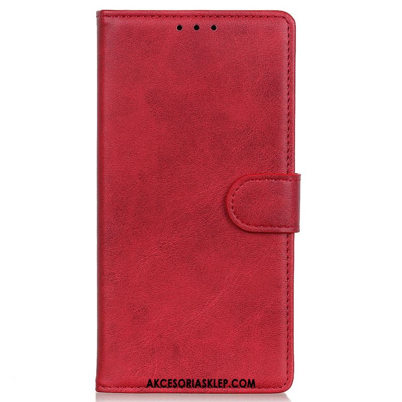 Etui Folio Oppo Reno 11 5g Matowa Sztuczna Skóra