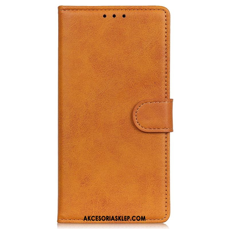 Etui Folio Oppo Reno 11 5g Matowa Sztuczna Skóra