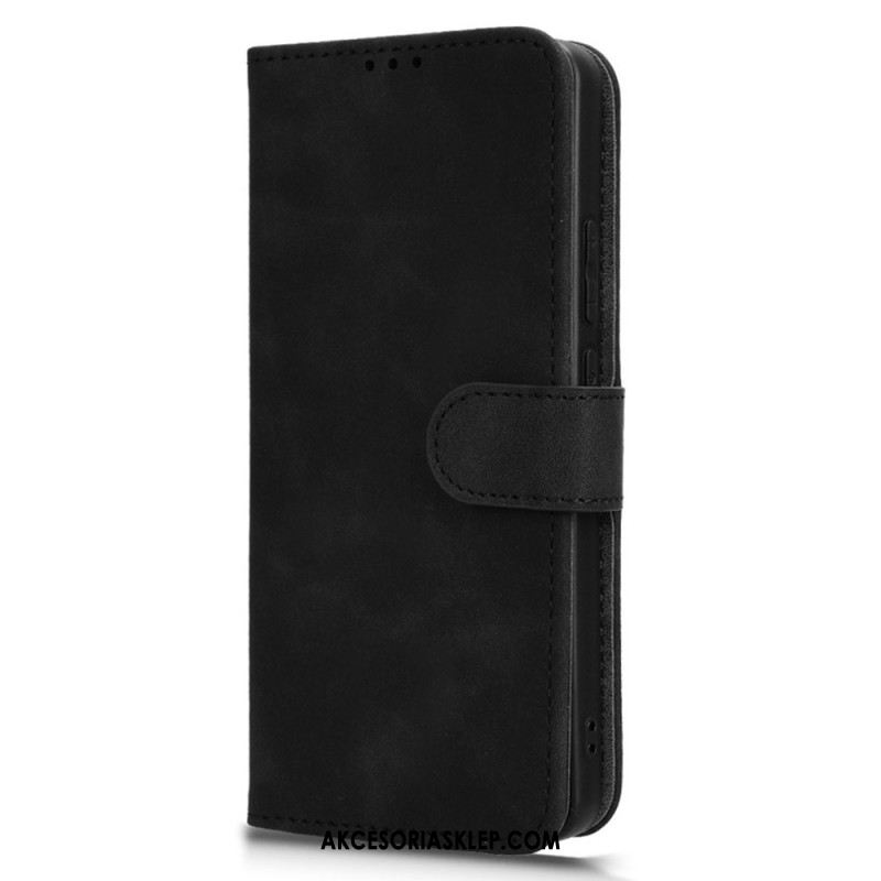 Etui Folio Oppo Reno 11f 5g Skóra Z Efektem Sztucznego Zamszu Etui Ochronne