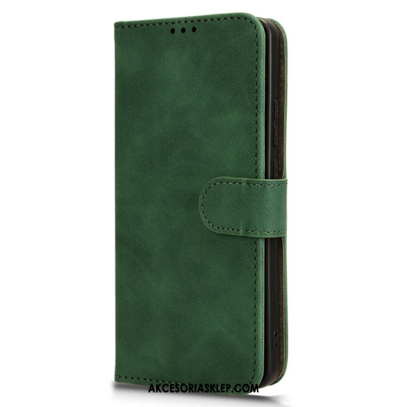 Etui Folio Oppo Reno 11f 5g Skóra Z Efektem Sztucznego Zamszu Etui Ochronne