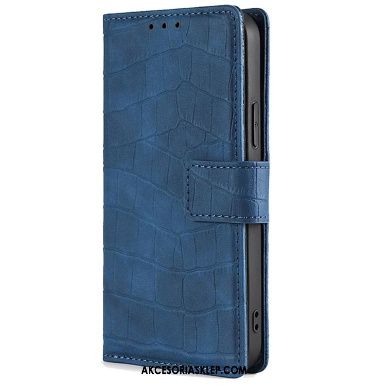 Etui Folio Oppo Reno 11f 5g Tekstura Krokodyla Etui Ochronne