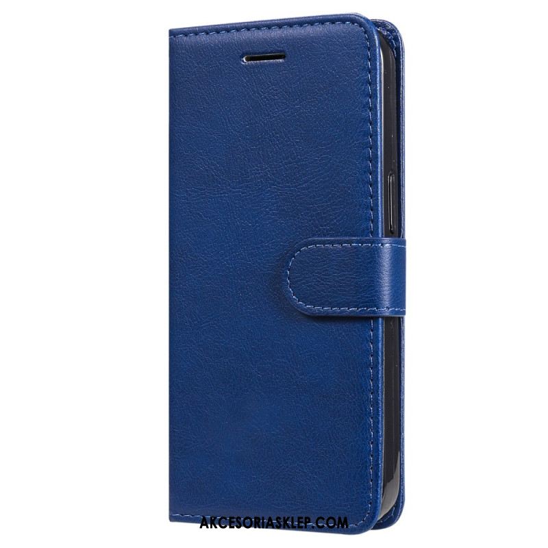 Etui Folio Oppo Reno 11f 5g Zwykła Sztuczna Skóra Z Paskiem Etui Ochronne