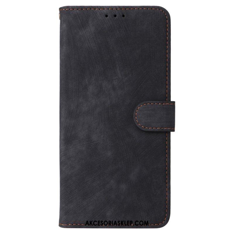 Etui Folio Oppo Reno 12 5g Efekt Zamszu Z Paskiem Etui Ochronne