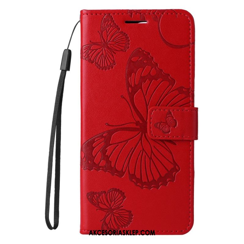 Etui Folio Oppo Reno 12 5g Gigantyczne Motyle Etui Ochronne