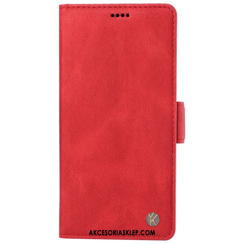 Etui Folio Oppo Reno 12 Pro 5g Efekt Zamszu Yikatu Etui Ochronne