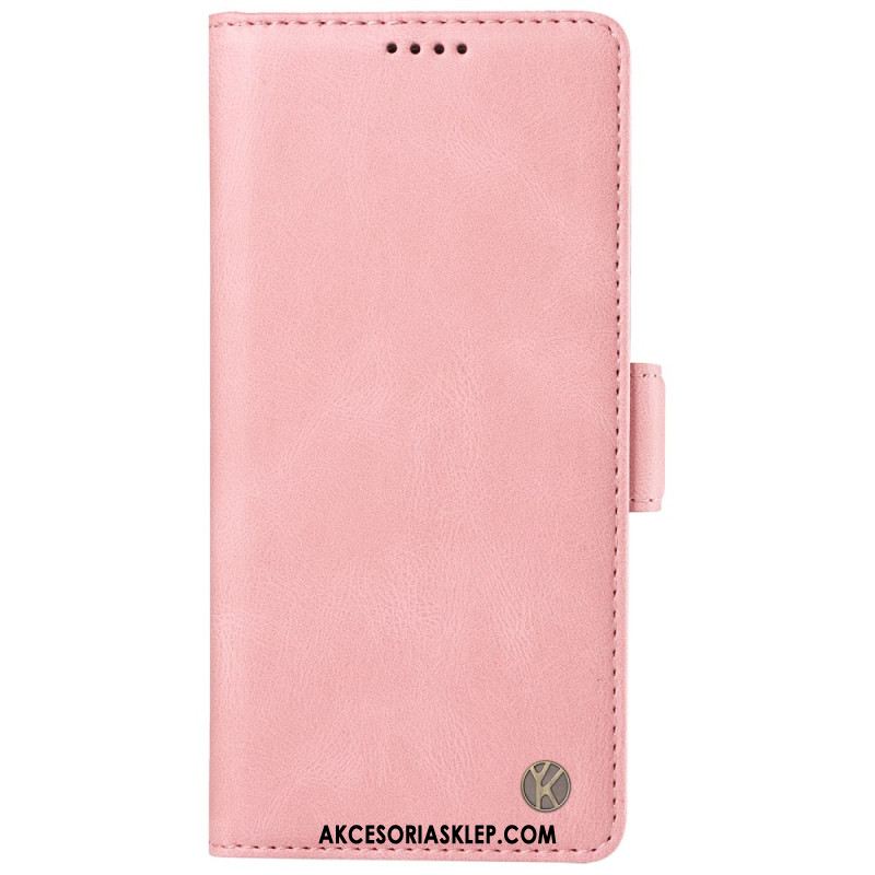 Etui Folio Oppo Reno 12 Pro 5g Efekt Zamszu Yikatu Etui Ochronne