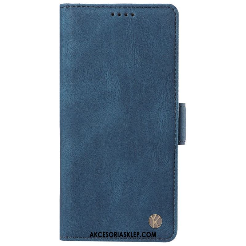 Etui Folio Oppo Reno 12 Pro 5g Efekt Zamszu Yikatu Etui Ochronne