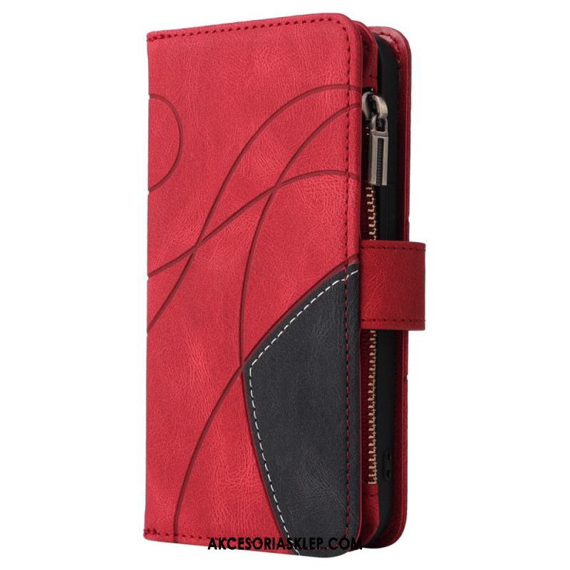 Etui Folio Oppo Reno 12 Pro 5g Portfel Z Falistymi Liniami Etui Ochronne