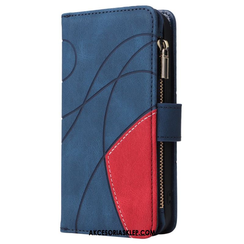 Etui Folio Oppo Reno 12 Pro 5g Portfel Z Falistymi Liniami Etui Ochronne