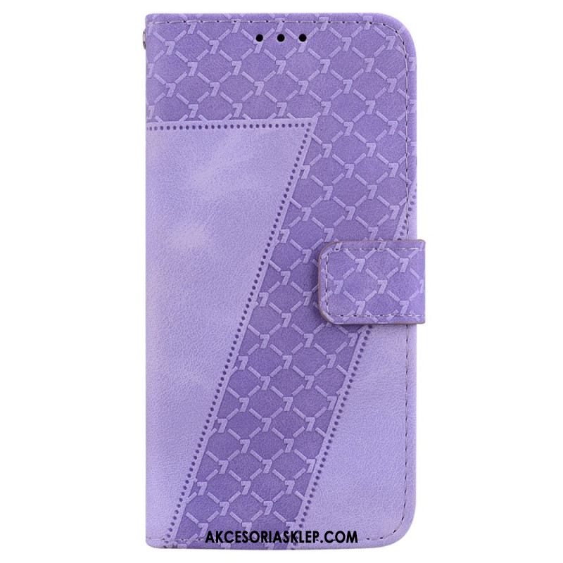 Etui Folio Oppo Reno 12 Pro 5g Wzór 7 Z Paskiem