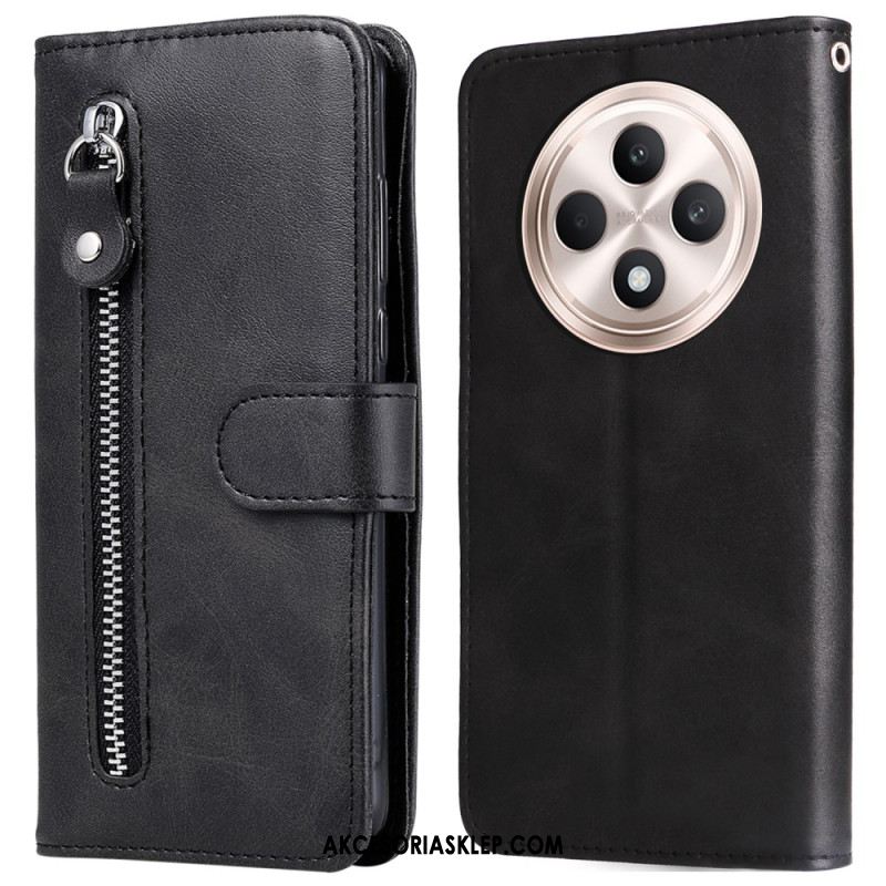 Etui Folio Oppo Reno 12f 5g Portfel Zapinany Na Zamek Etui Ochronne