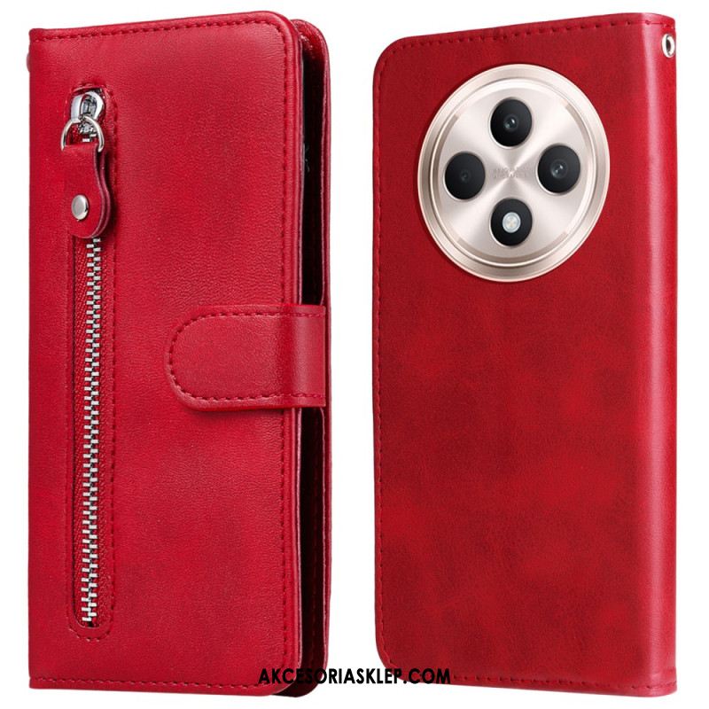 Etui Folio Oppo Reno 12f 5g Portfel Zapinany Na Zamek Etui Ochronne