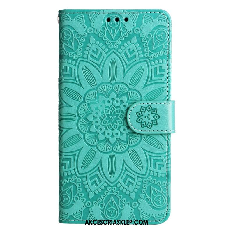 Etui Folio Samsung Galaxy A15 5g Nadruk Mandali Ze Smyczą Etui Ochronne