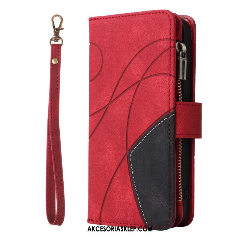 Etui Folio Samsung Galaxy A15 5g Portfel Z Falistymi Liniami Etui Ochronne