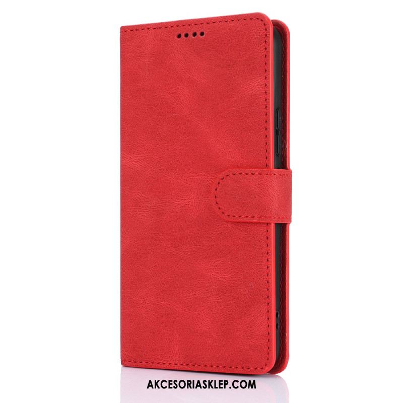 Etui Folio Samsung Galaxy A15 5g Zamszowy Styl Z Paskiem Etui Ochronne