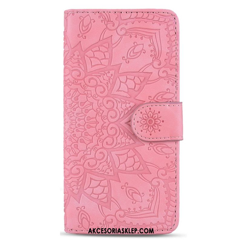 Etui Folio Samsung Galaxy A15 Drukowana Mandala Z Paskiem