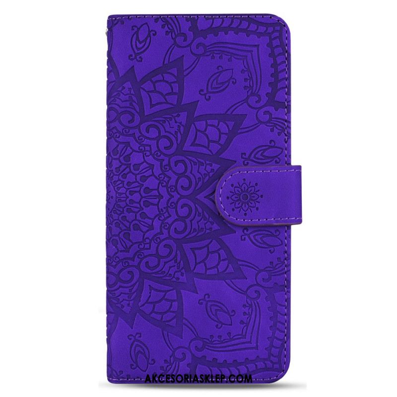 Etui Folio Samsung Galaxy A15 Drukowana Mandala Z Paskiem