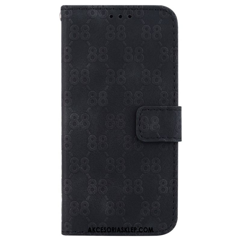 Etui Folio Samsung Galaxy A15 Wzór 88 Z Paskiem