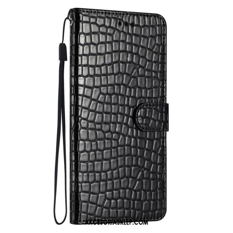 Etui Folio Samsung Galaxy A16 5g Efekt Krokodyla Etui Ochronne