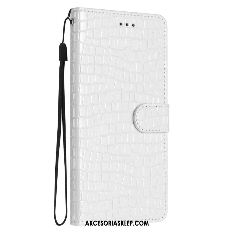 Etui Folio Samsung Galaxy A16 5g Efekt Krokodyla Etui Ochronne