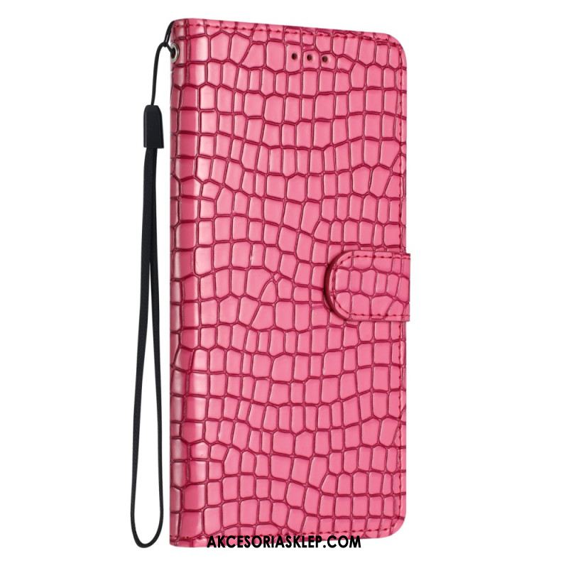 Etui Folio Samsung Galaxy A16 5g Efekt Krokodyla Etui Ochronne