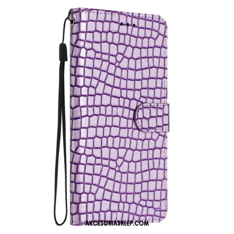 Etui Folio Samsung Galaxy A16 5g Efekt Krokodyla Etui Ochronne