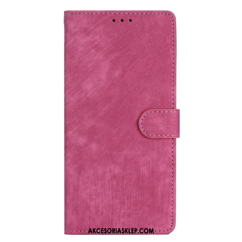 Etui Folio Samsung Galaxy A16 5g Efekt Zamszu Z Paskiem Etui Ochronne