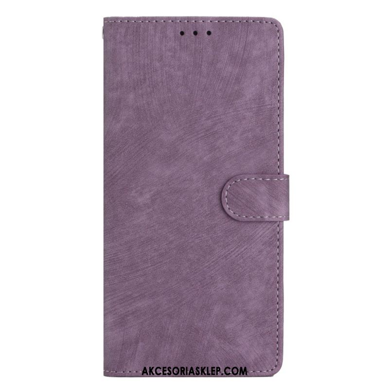 Etui Folio Samsung Galaxy A16 5g Efekt Zamszu Z Paskiem Etui Ochronne