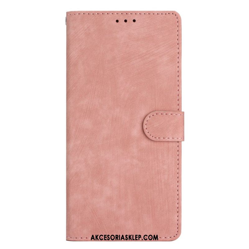 Etui Folio Samsung Galaxy A16 5g Efekt Zamszu Z Paskiem Etui Ochronne