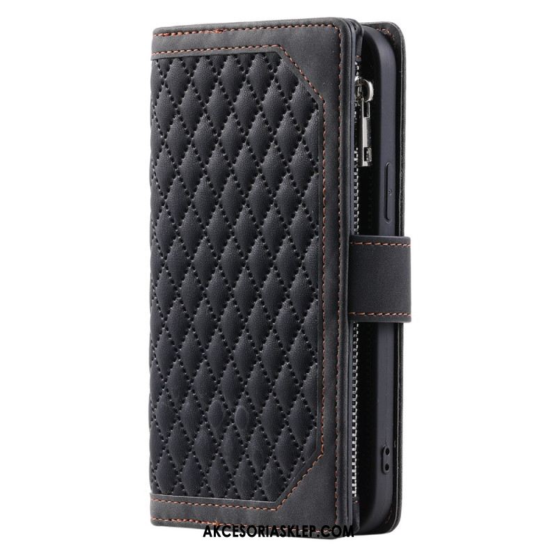 Etui Folio Samsung Galaxy A16 5g Pikowany Portfel Etui Ochronne