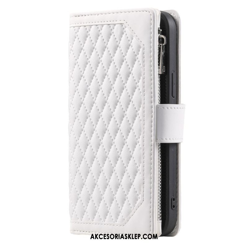 Etui Folio Samsung Galaxy A16 5g Pikowany Portfel Etui Ochronne