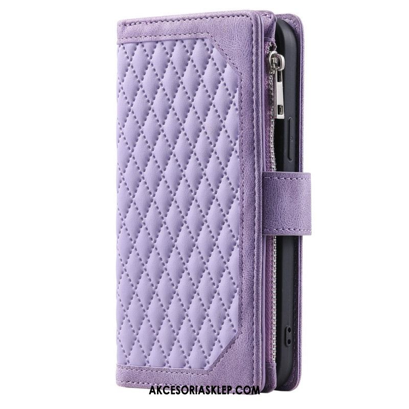 Etui Folio Samsung Galaxy A16 5g Pikowany Portfel Etui Ochronne