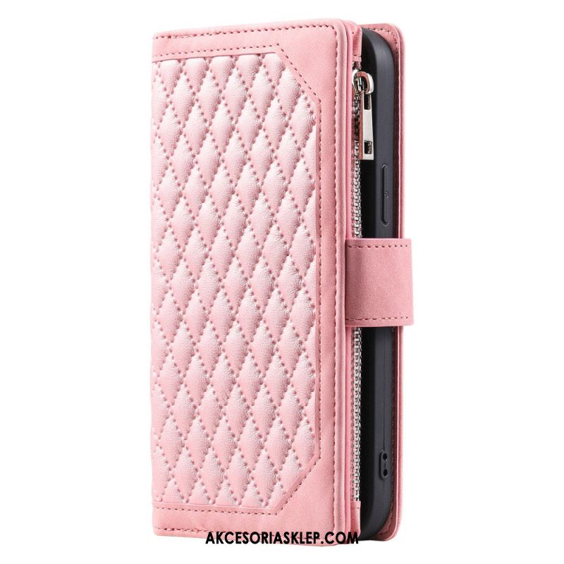 Etui Folio Samsung Galaxy A16 5g Pikowany Portfel Etui Ochronne