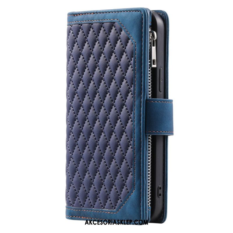 Etui Folio Samsung Galaxy A16 5g Pikowany Portfel Etui Ochronne