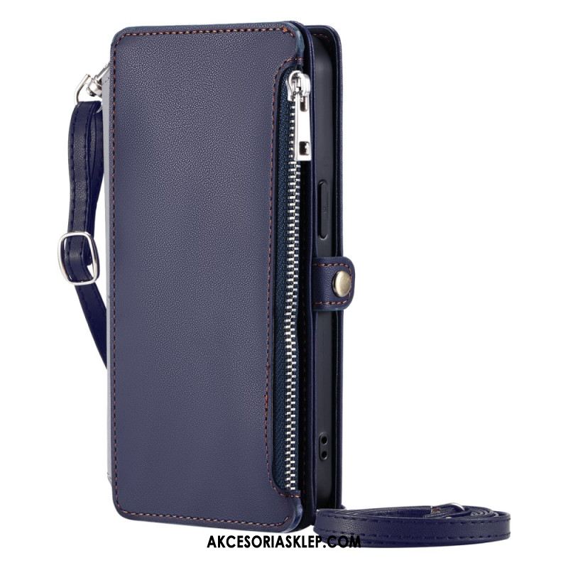 Etui Folio Samsung Galaxy A16 5g Portfel Z Paskiem I Paskiem Na Ramię Etui Ochronne