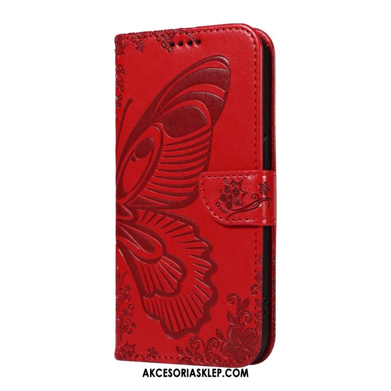 Etui Folio Samsung Galaxy A16 5g Ślad Motyla Etui Ochronne