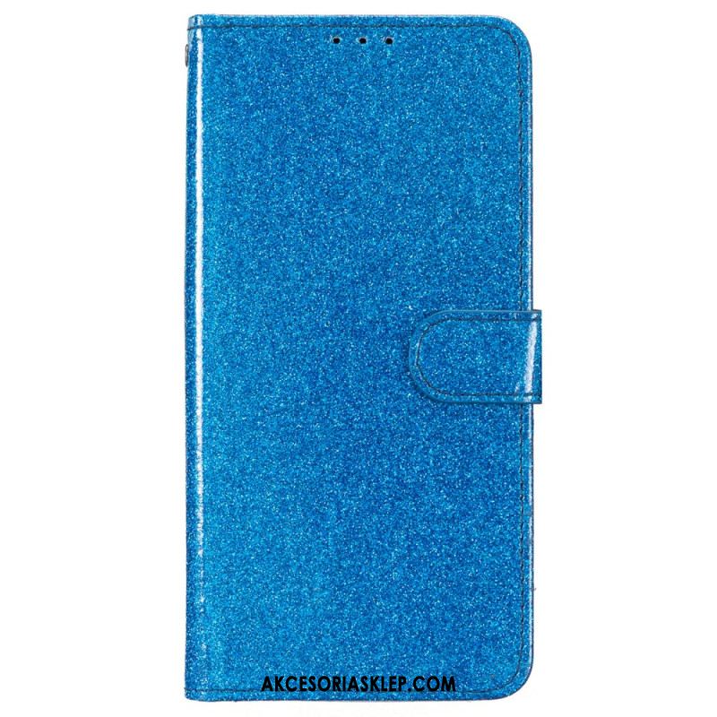 Etui Folio Samsung Galaxy A55 5g Cekinowy Pasek Etui Ochronne