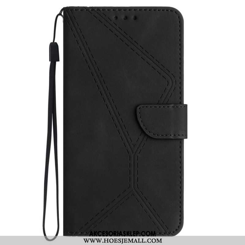 Etui Folio Samsung Galaxy A55 5g Linie I Kropkowane Paski