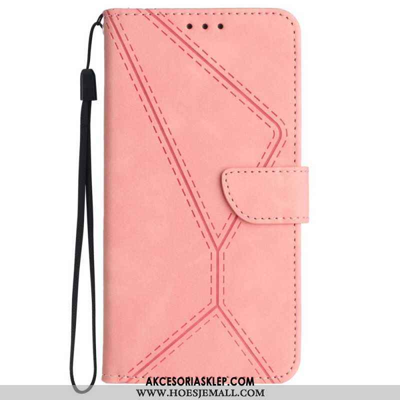 Etui Folio Samsung Galaxy A55 5g Linie I Kropkowane Paski