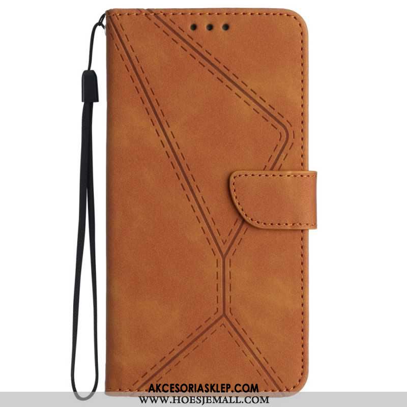 Etui Folio Samsung Galaxy A55 5g Linie I Kropkowane Paski