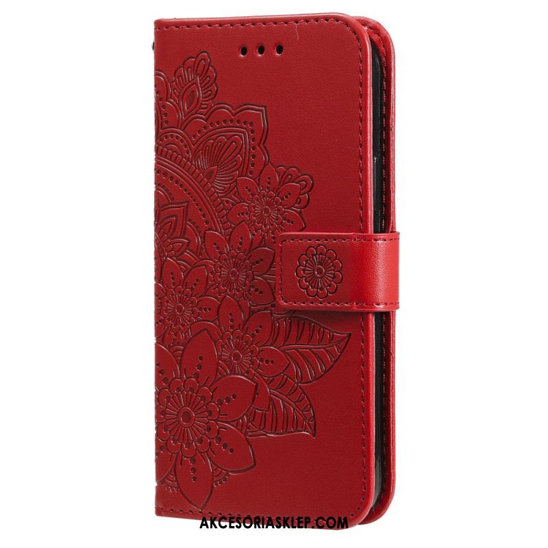 Etui Folio Samsung Galaxy A55 5g Mandala Kwiatowa Z Paskiem