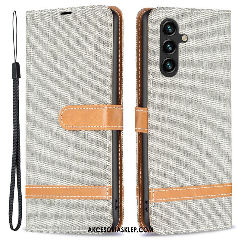 Etui Folio Samsung Galaxy A55 5g Tkanina Etui Ochronne