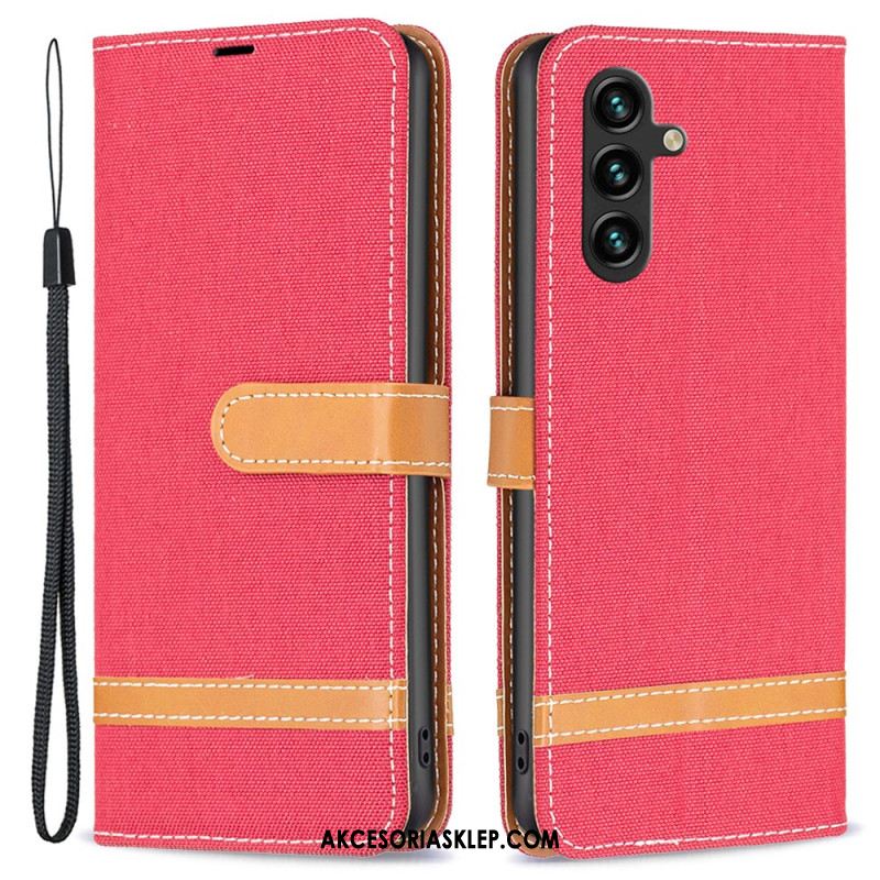 Etui Folio Samsung Galaxy A55 5g Tkanina Etui Ochronne