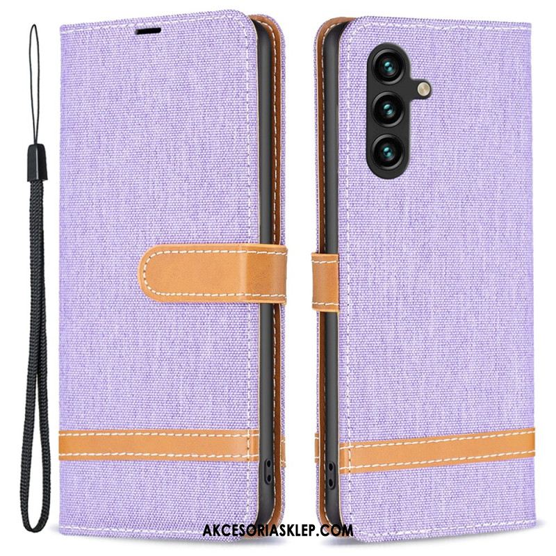 Etui Folio Samsung Galaxy A55 5g Tkanina Etui Ochronne