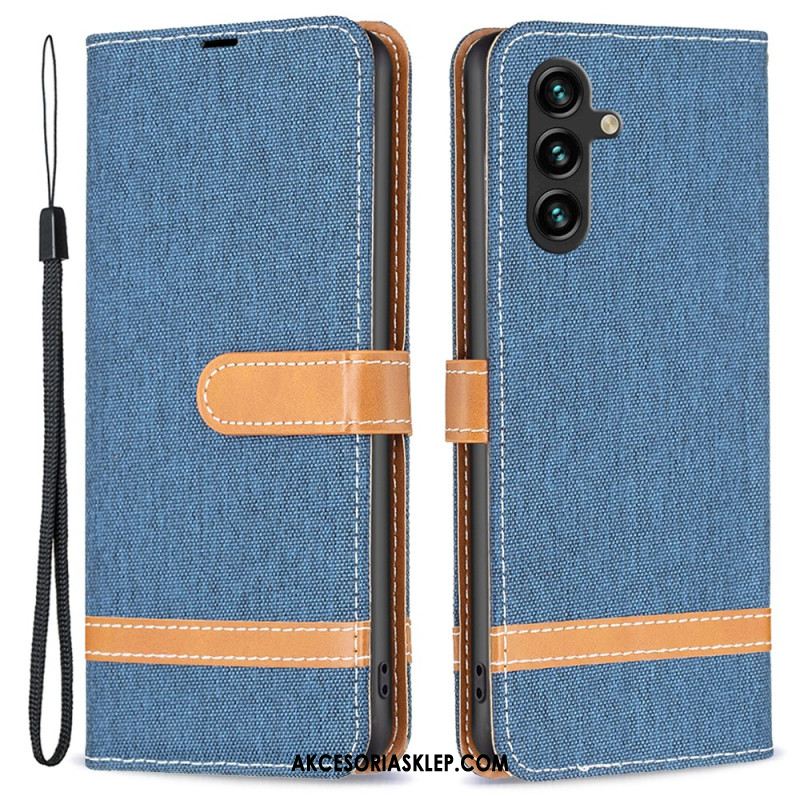 Etui Folio Samsung Galaxy A55 5g Tkanina Etui Ochronne