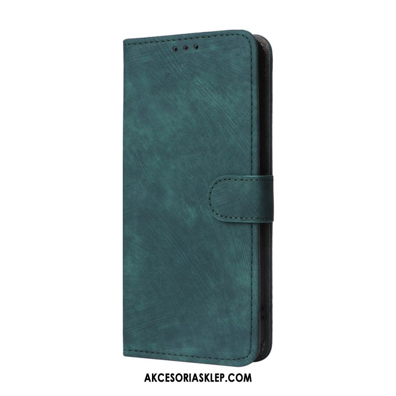 Etui Folio Samsung Galaxy A55 5g Zamszowy Pasek Blokujący Rfid Etui Ochronne