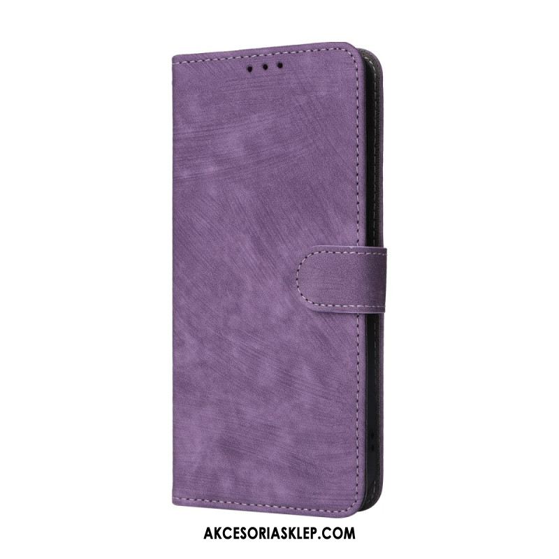 Etui Folio Samsung Galaxy A55 5g Zamszowy Pasek Blokujący Rfid Etui Ochronne